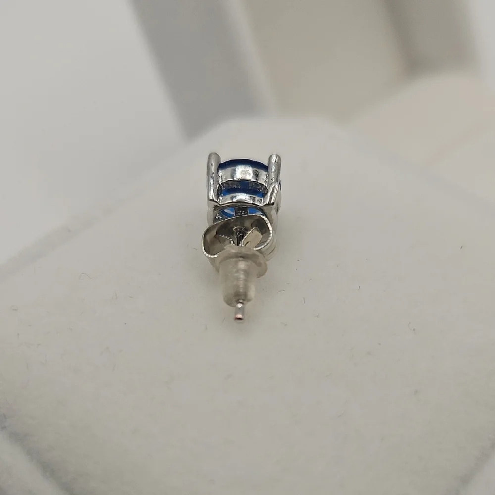 Effy Sapphire Blue Stud Earrings - Picture 8 of 12